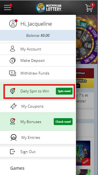 Locating Daily Spin to Win Prizes .